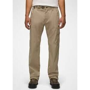 Prana Khaki Belted Zion Pants Medium x 30" inseam